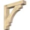 Ekena Millwork Merced Block Rough Sawn Bracket w/ Offset Brace, Douglas Fir, 6"W x 30"D x 30"H BKT0604X30X30MRC05RDF - alternate 1
